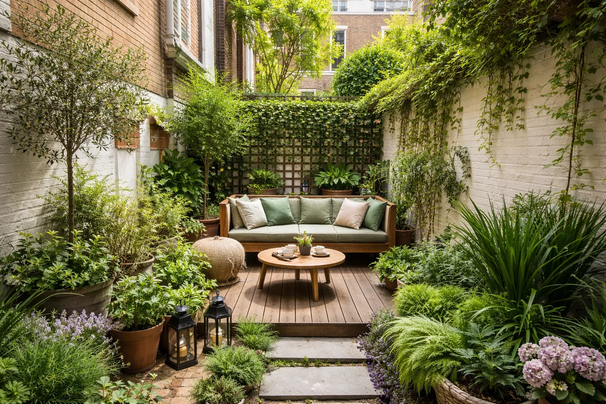 Comment réussir l'aménagement d'un petit jardin en ville